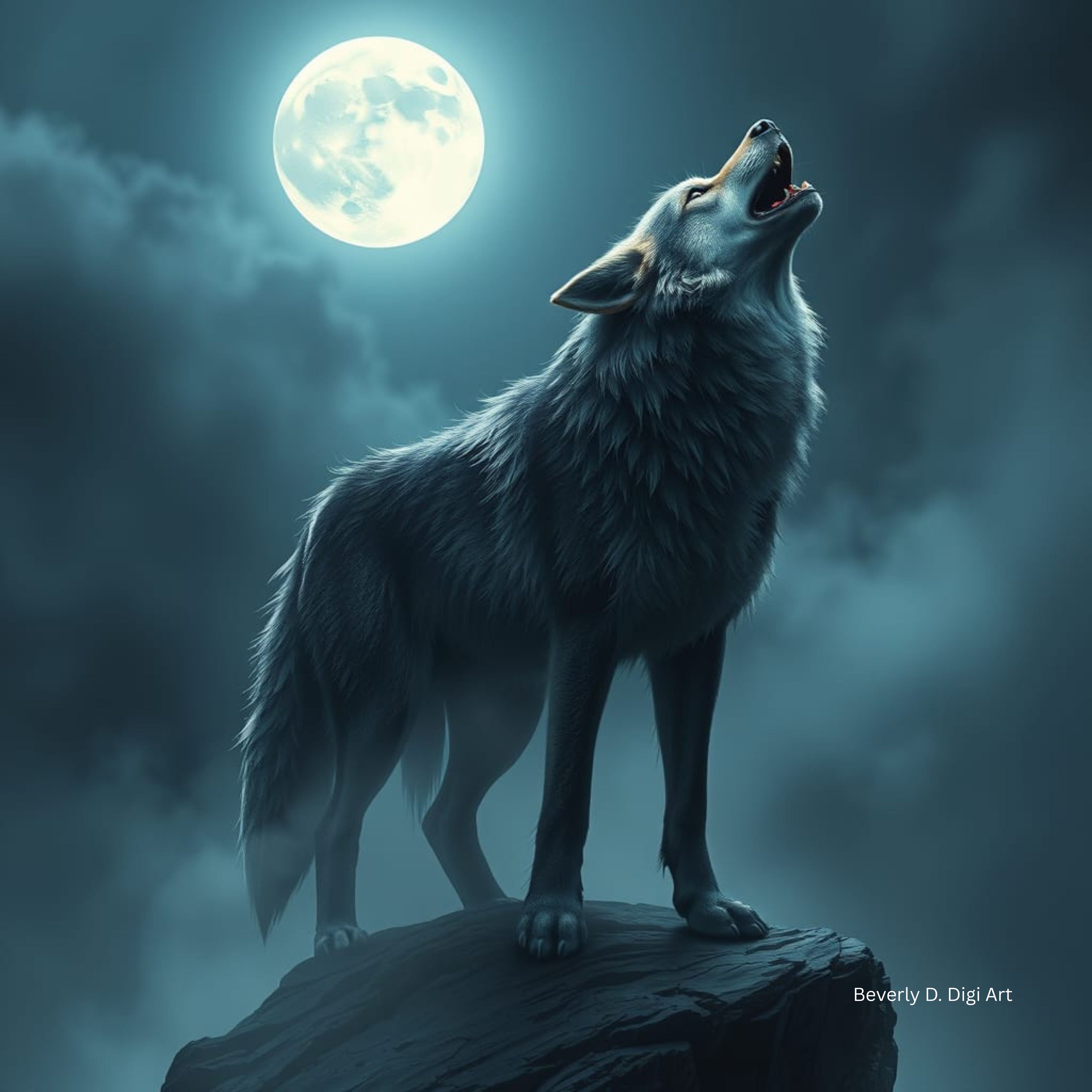 Blue Moon Wolf