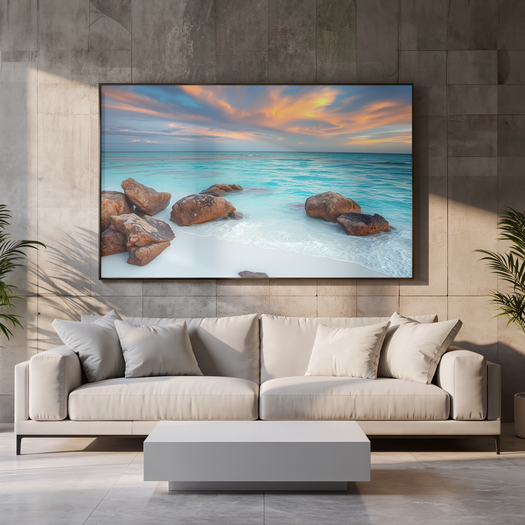Golden Hour Shoreline — Coastal Fine Art Print