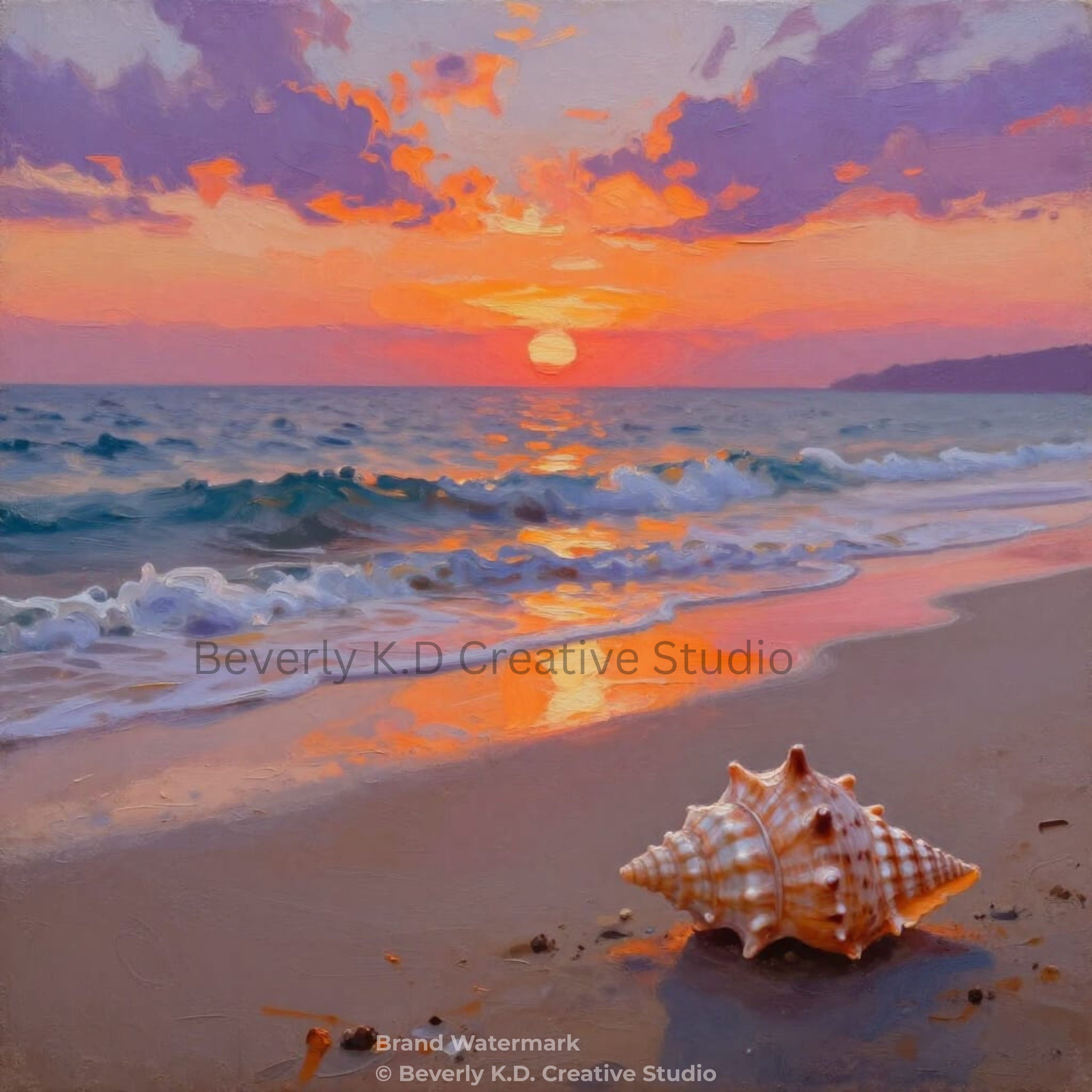 Coastal Sunset Shell